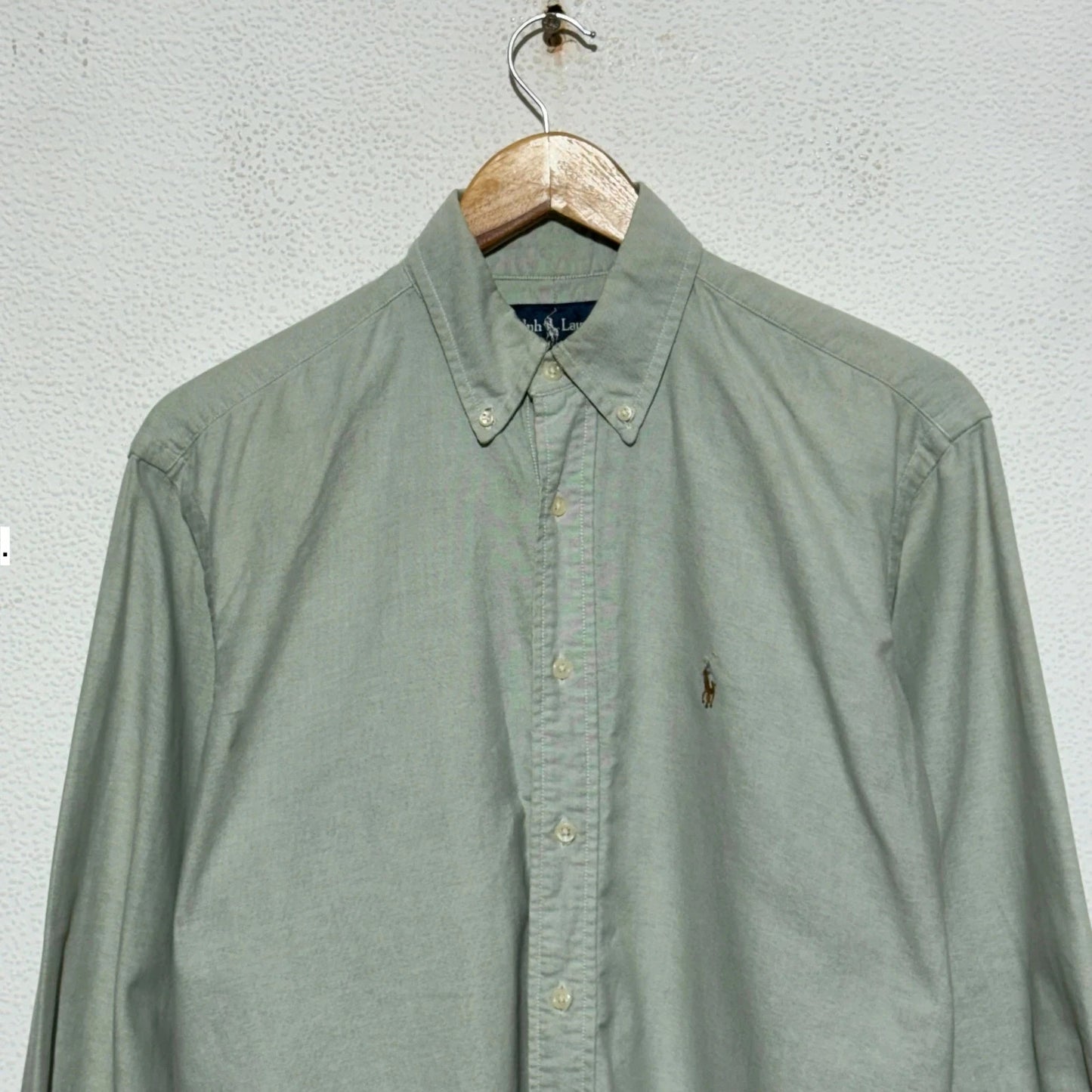 Vintage Mint Green Ralph Lauren Shirt Yarmouth - Medium
