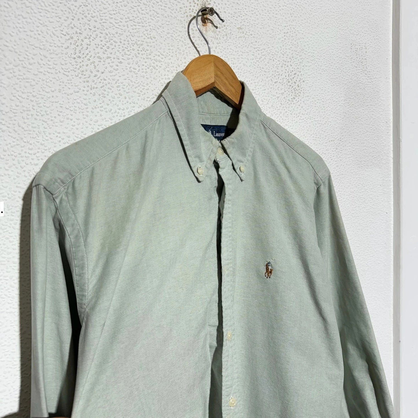 Vintage Mint Green Ralph Lauren Shirt Yarmouth - Medium