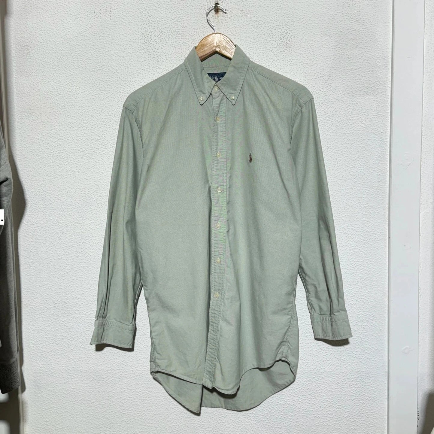 Vintage Mint Green Ralph Lauren Shirt Yarmouth - Medium