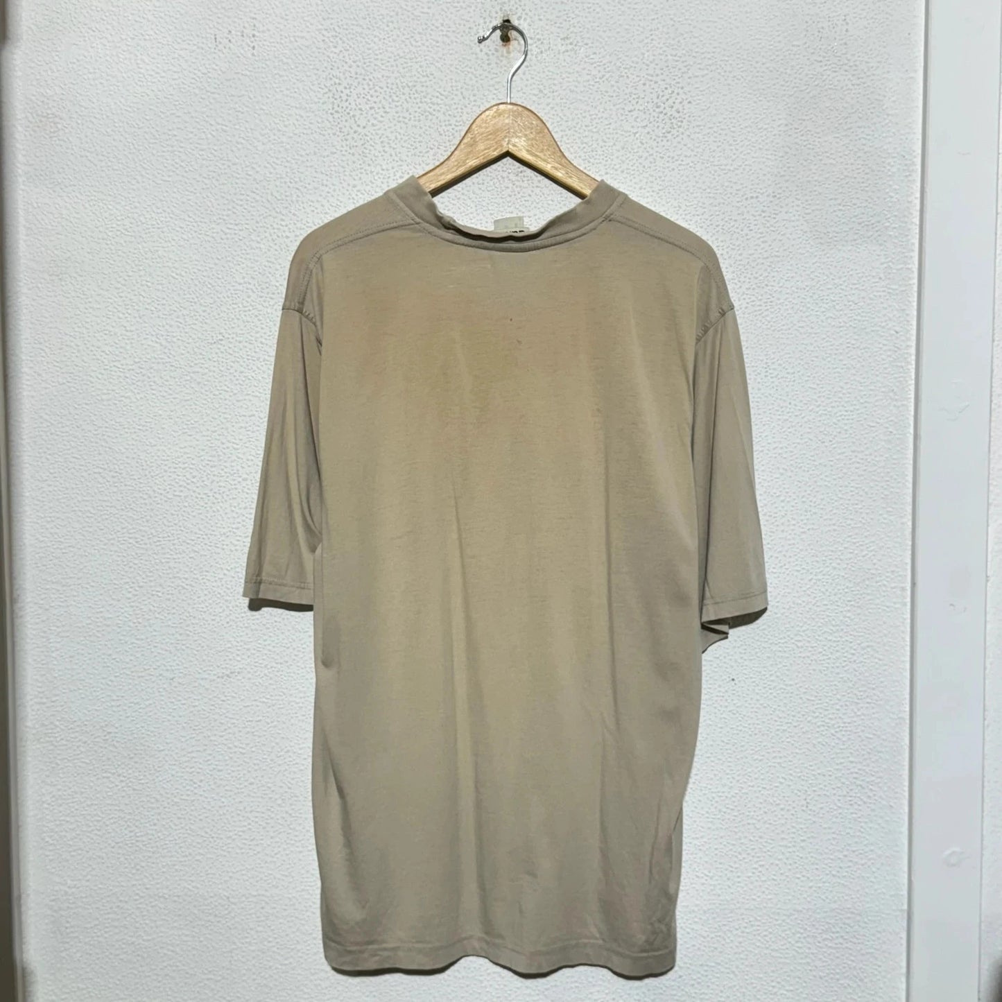Vintage Beige Adidas T Shirt - Large