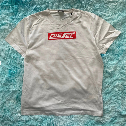 White Diesel T Shirt Spellout - XL