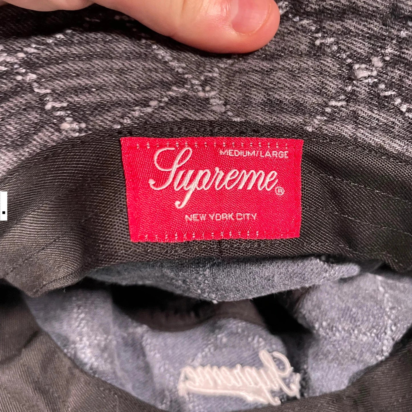 Grey Supreme Bucket Hat - M/L