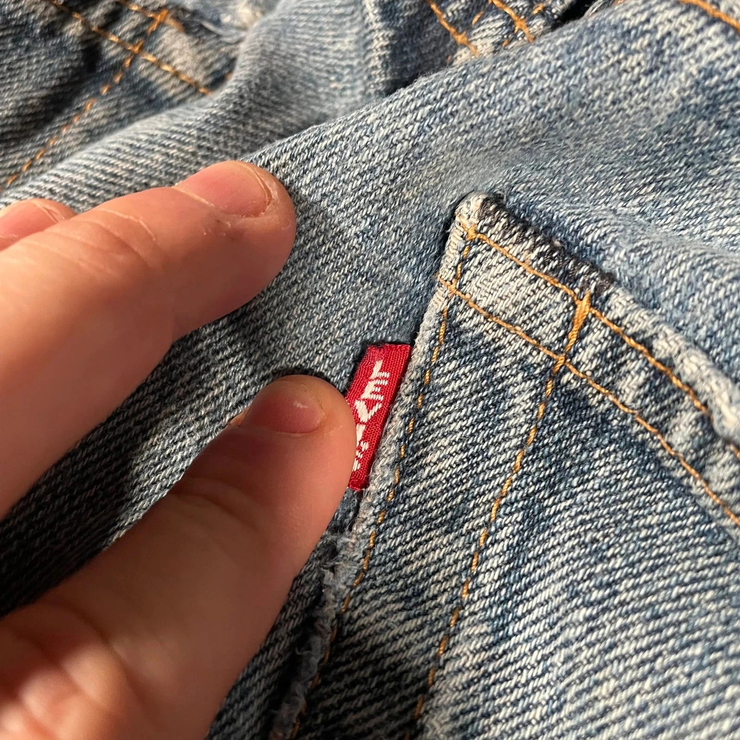 Blue Levi’s 501 Jeans Straight Leg - 34W 32L