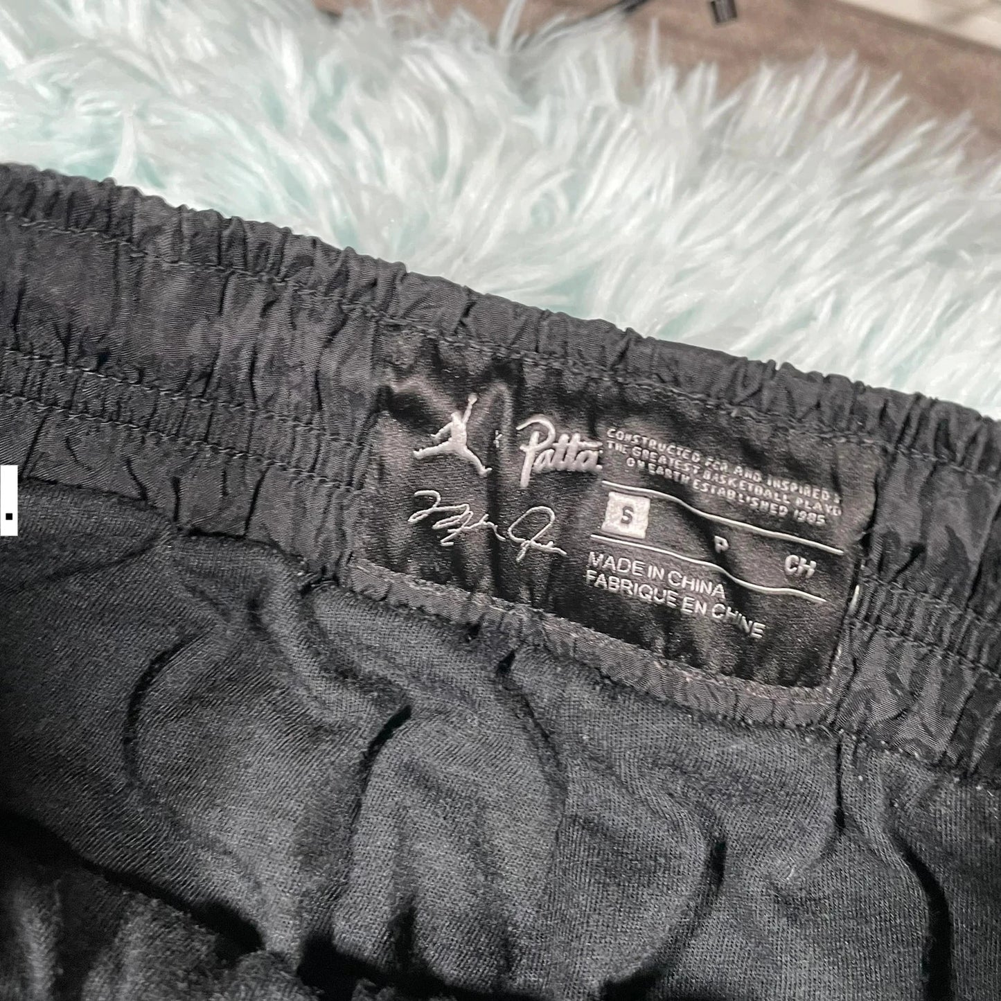 Black Patta x Jordan Tracksuit Bottoms - Medium