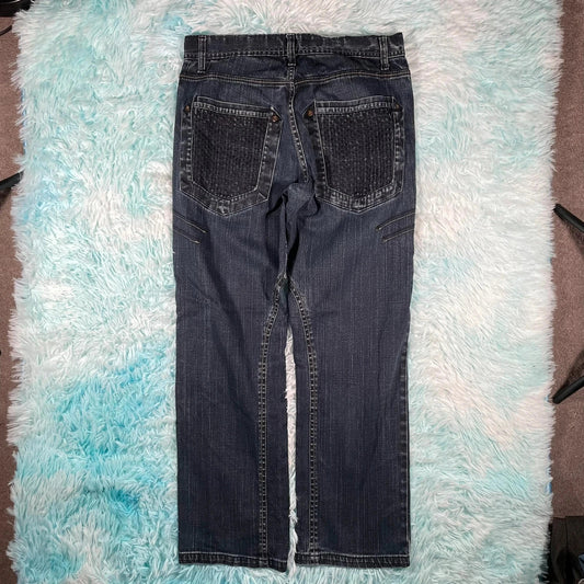 Vintage 00s G-72 Jeans Baggy Patterned - W36 L32