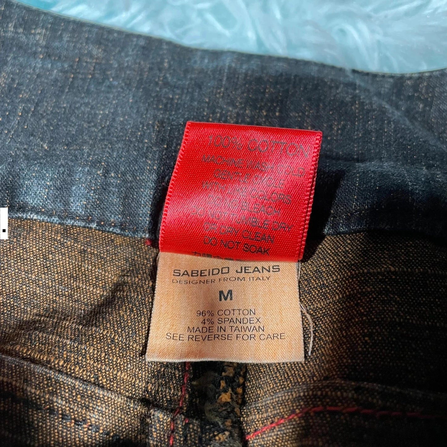 Vintage Y2K Sabeido Patterned Jeans - Medium