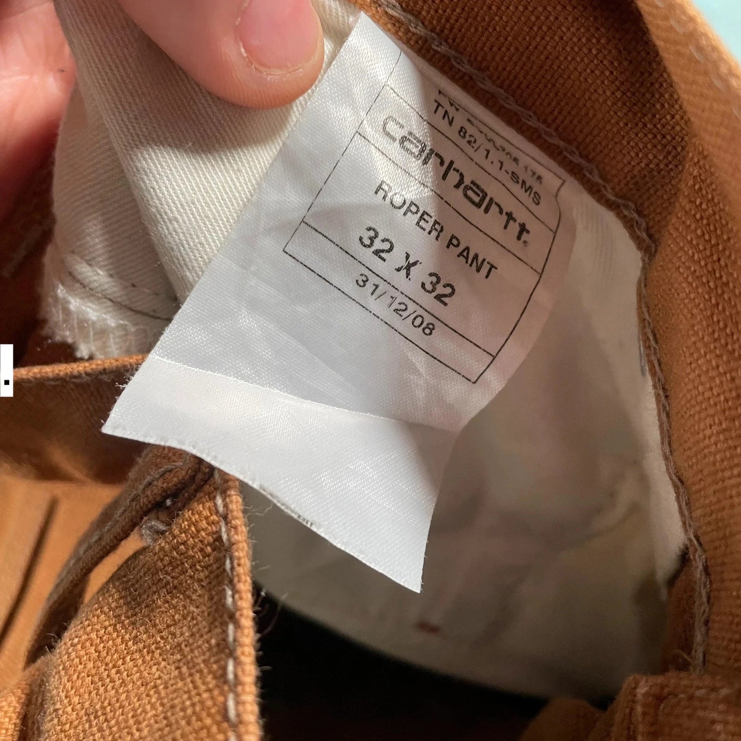 Brown Carhartt Workwear Trousers Roper Pants - W32 L32