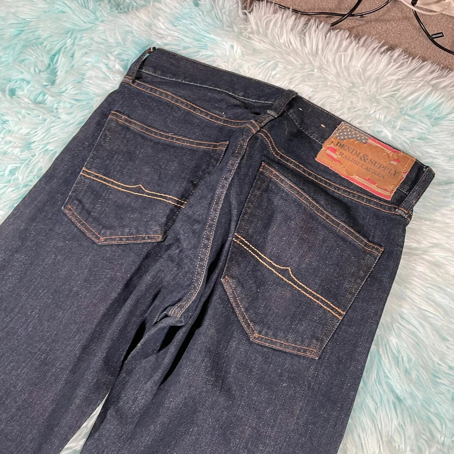 Vintage Navy Ralph Lauren Jeans Slim - W30 L34