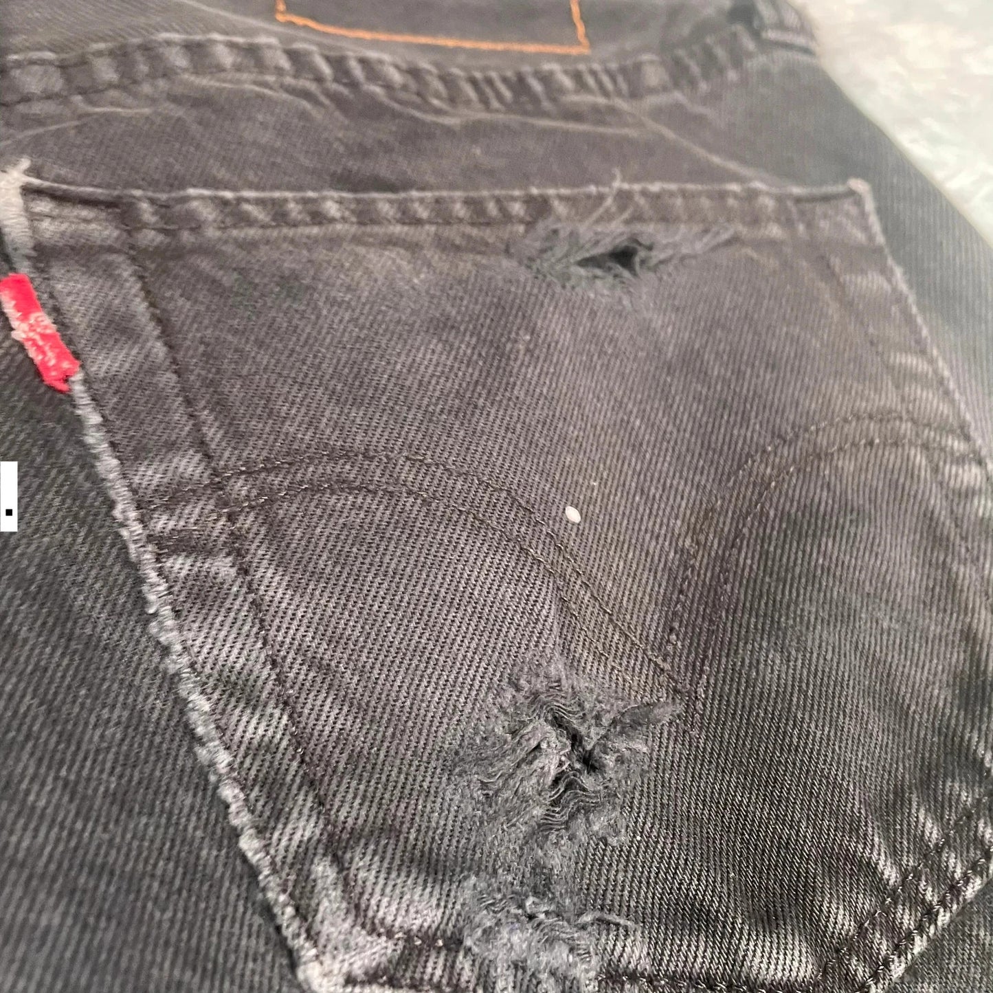 Vintage 90s Black Levi’s 501 Jeans Straight Leg - 33W 32L