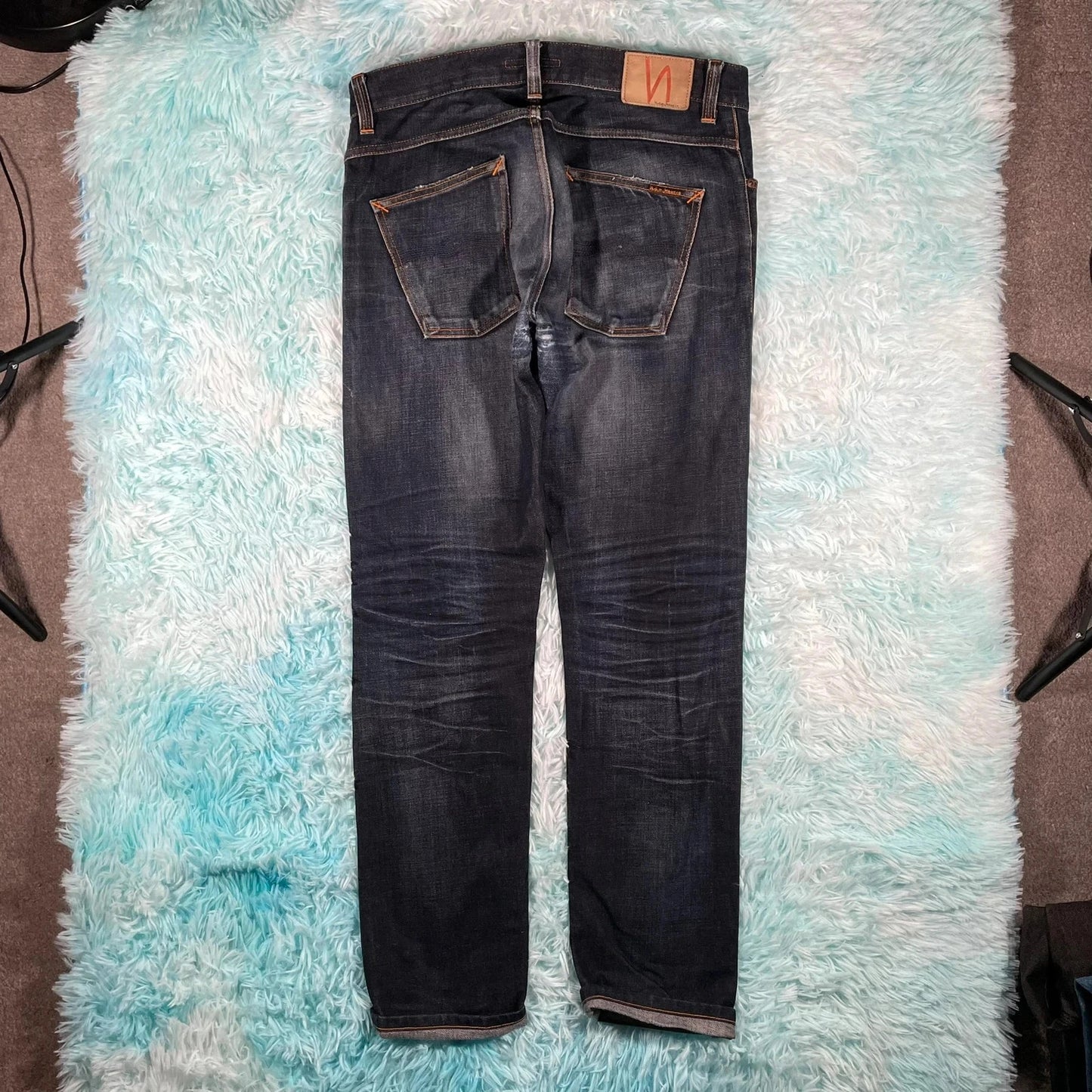Navy Nudie Jeans Straight Leg - W31 L32