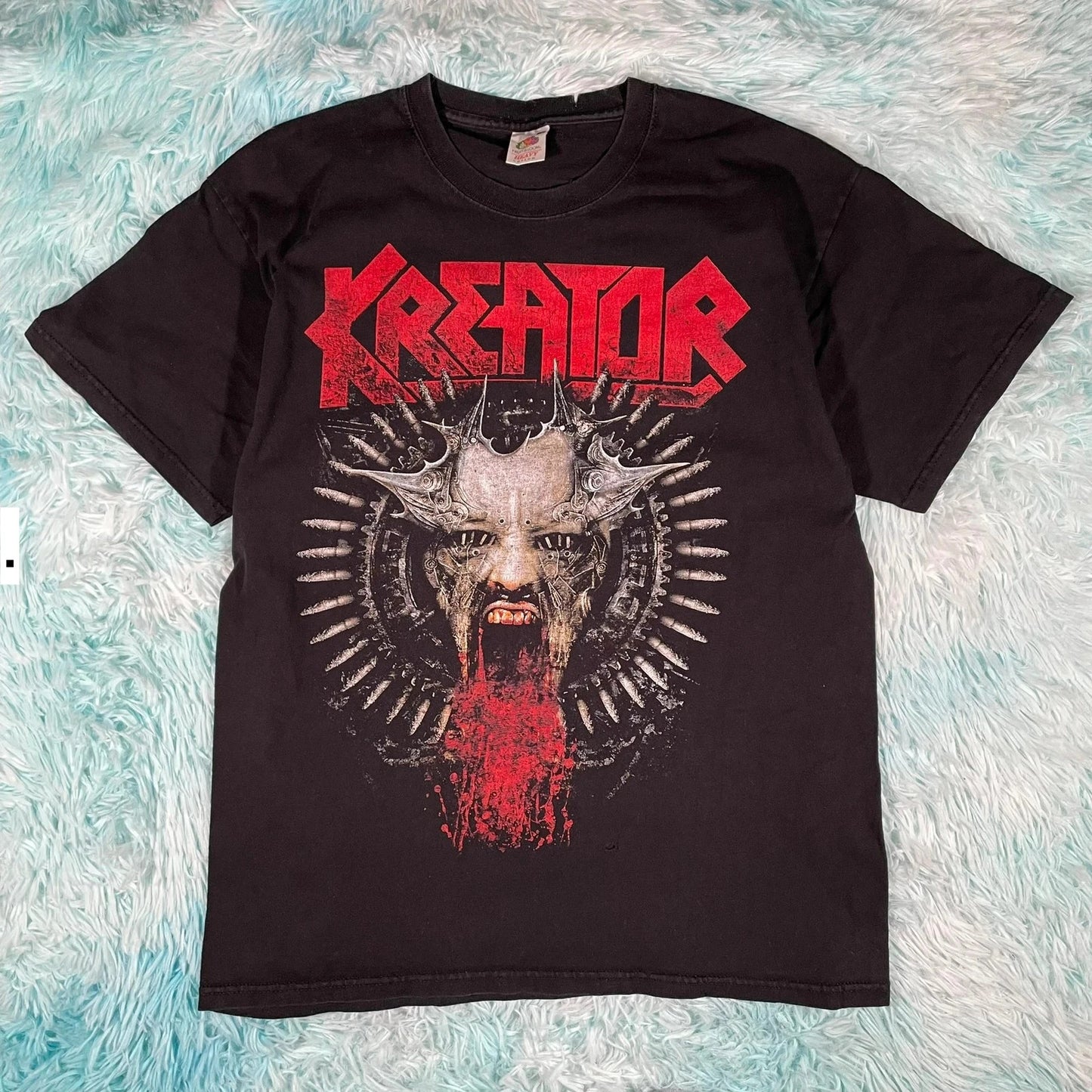 Vintage 2011 Black Kreator Band T Shirt - Large