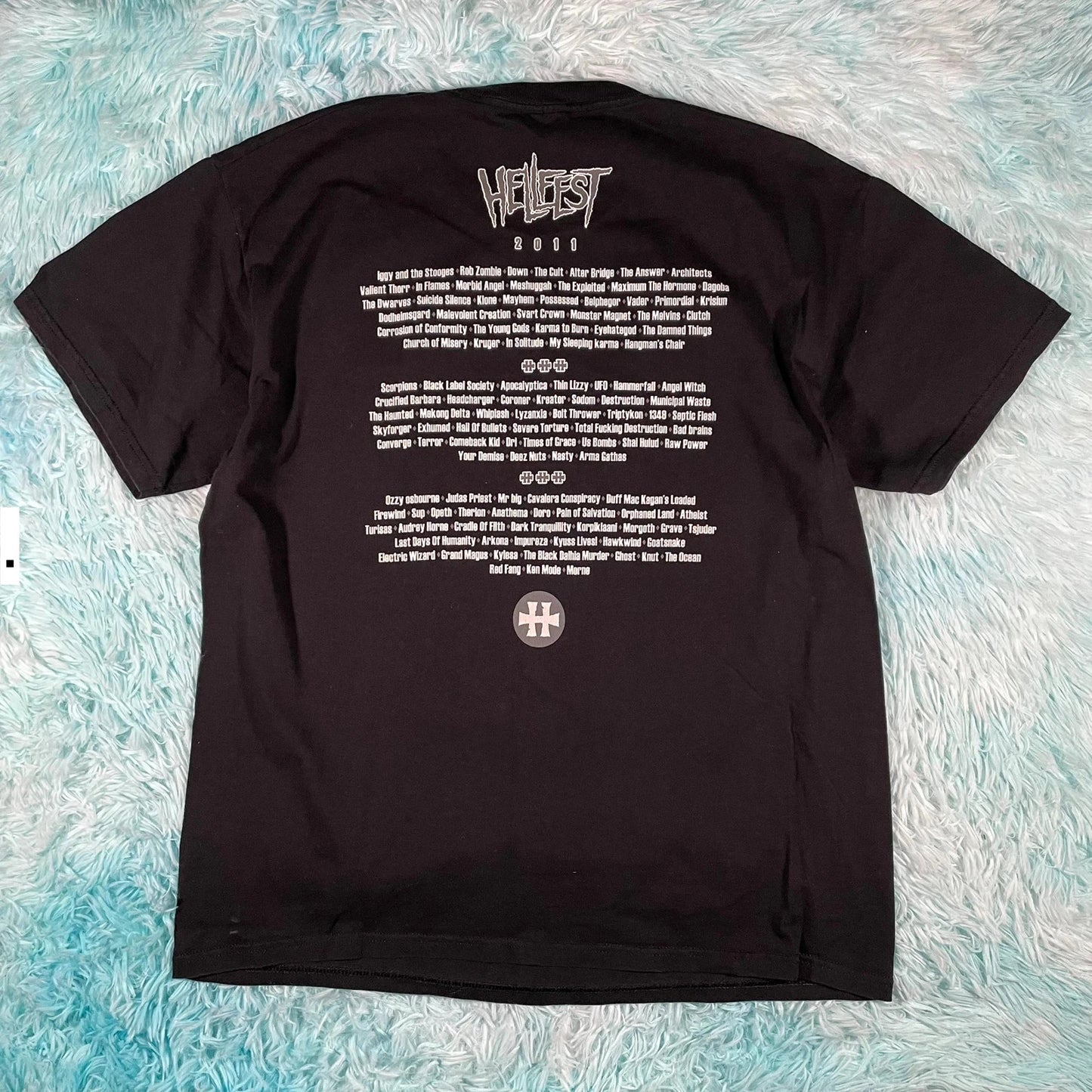 Vintage Black 2011 Hellfest Festival Graphic T Shirt - XL