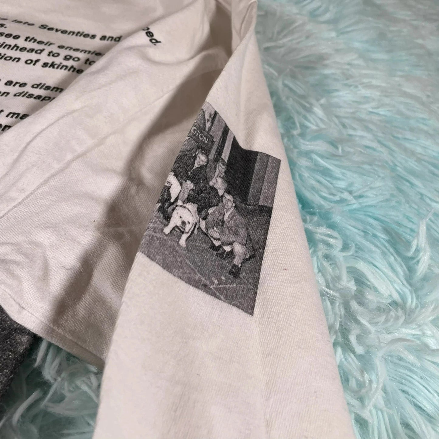 White Flagstuff Gavin Watson Skins Graphic Long Sleeve T Shirt - Small
