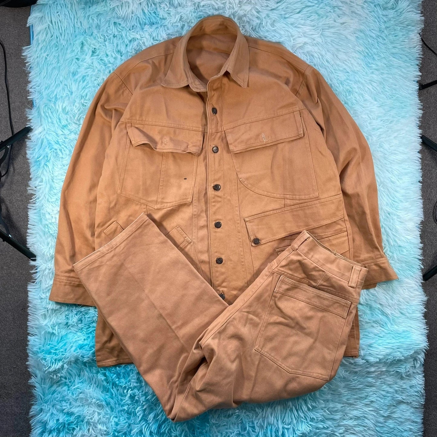 RARE True Vintage 70s Brown Ralph Lauren Workwear Set - XXL 34W