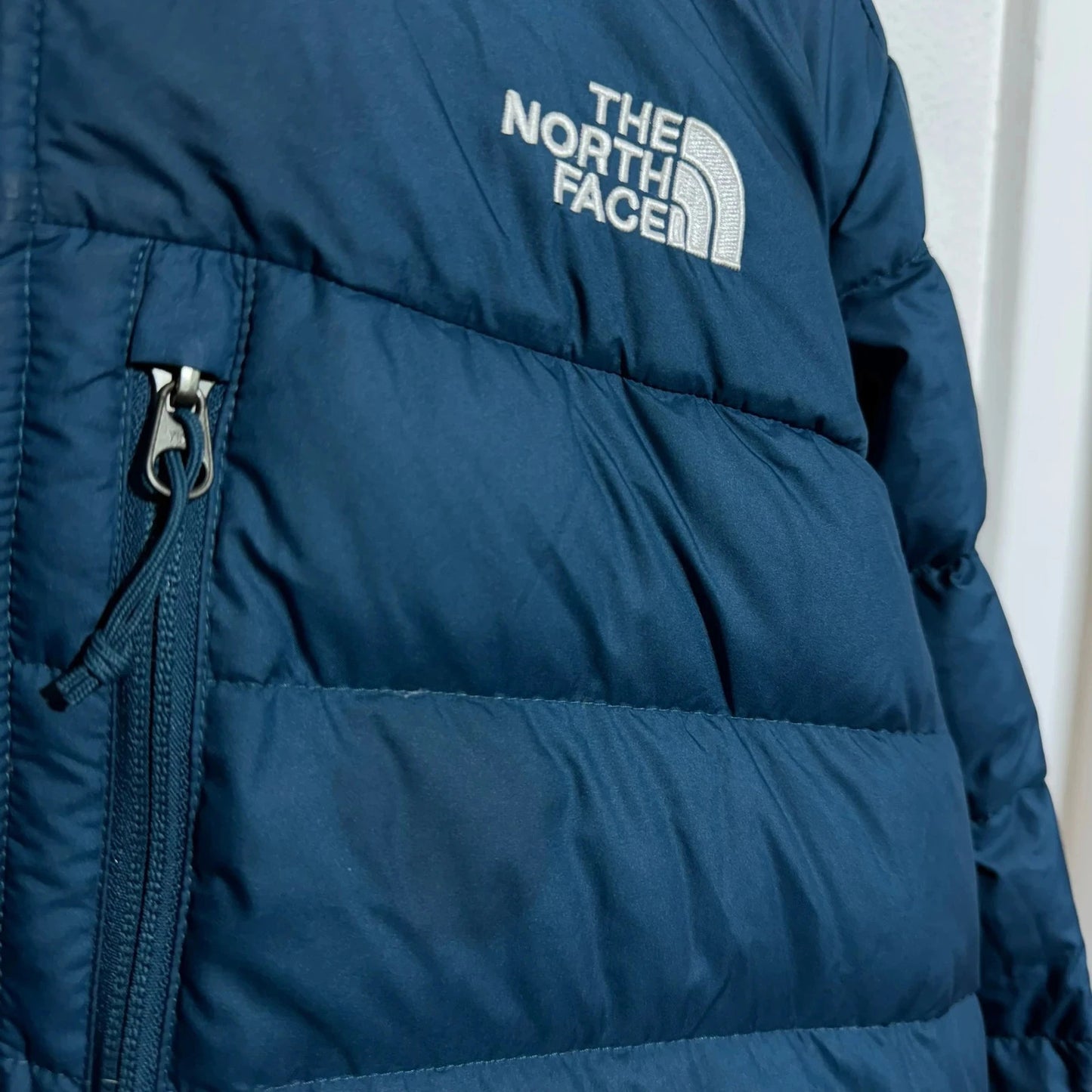 Blue The North Face Puffer Jacket - Large