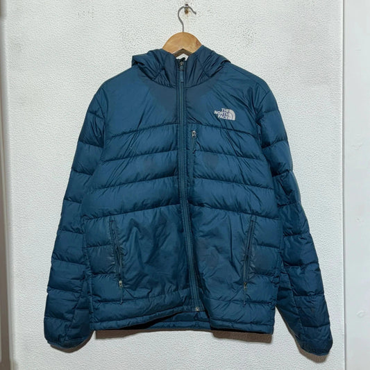 Blue The North Face Puffer Jacket - Large