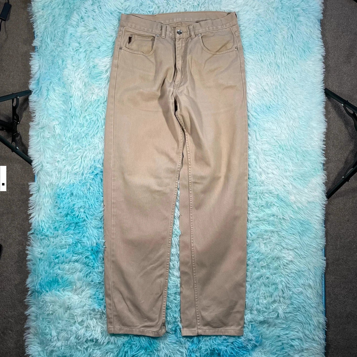 Vintage 90s Beige Yves Saint Laurent YSL Jeans - 34W 34L