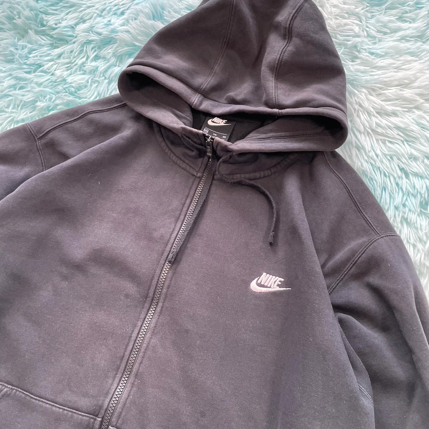 Black Nike Full Zip Hoodie - XXL