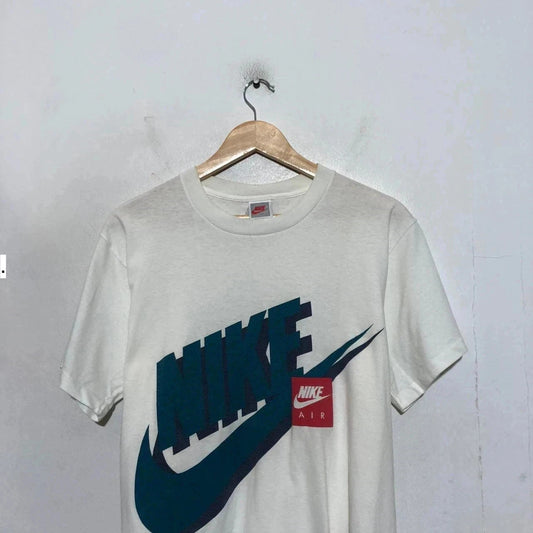 Vintage 80s Nike Graphic Print T Shirt Single Stitch - Large