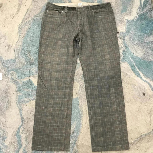 Vintage Khaki Checkered CP Company Trousers - 38W 32L