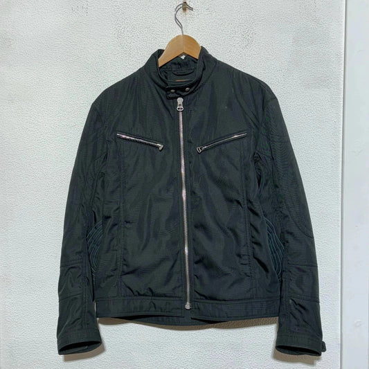 Black Hugo Boss Biker Racing Jacket - Small
