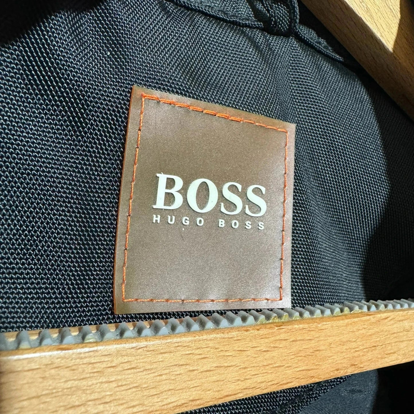 Black Hugo Boss Biker Racing Jacket - Small