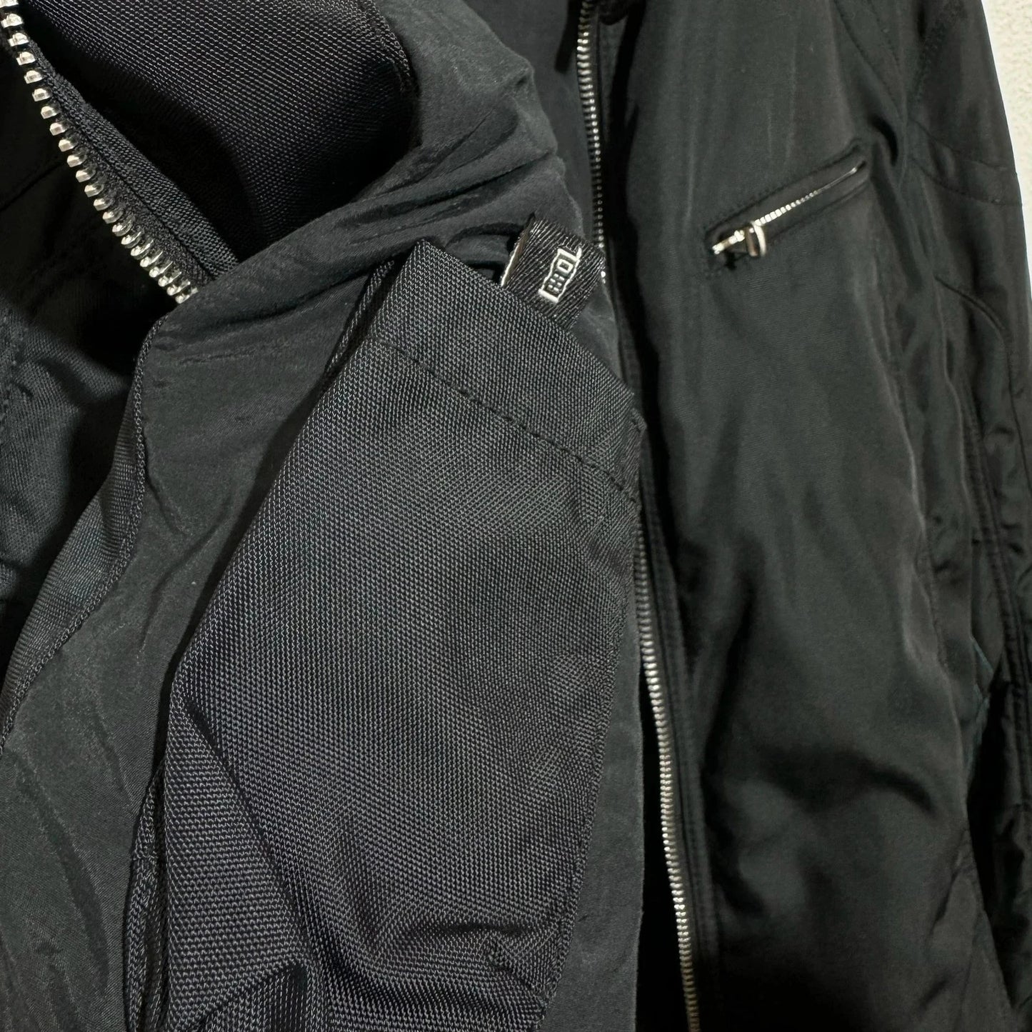 Black Hugo Boss Biker Racing Jacket - Small