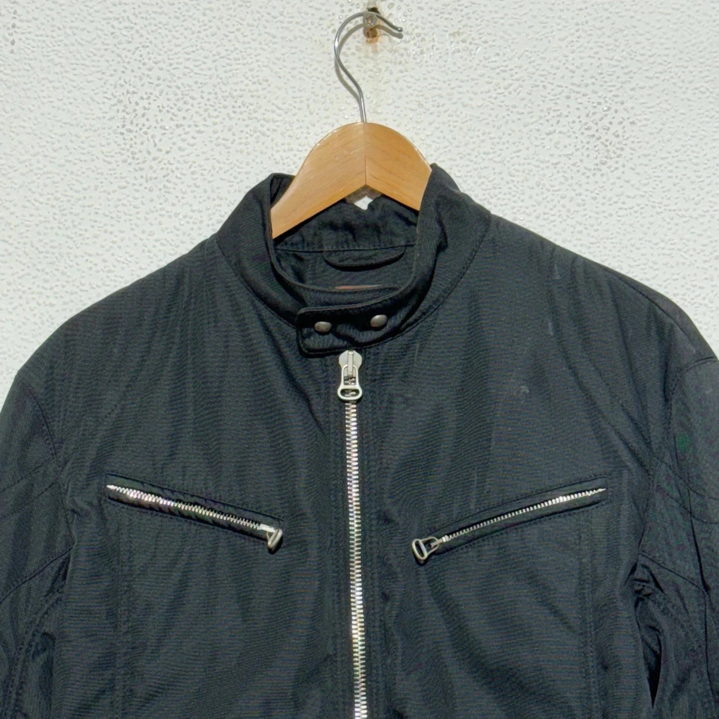 Black Hugo Boss Biker Racing Jacket - Small