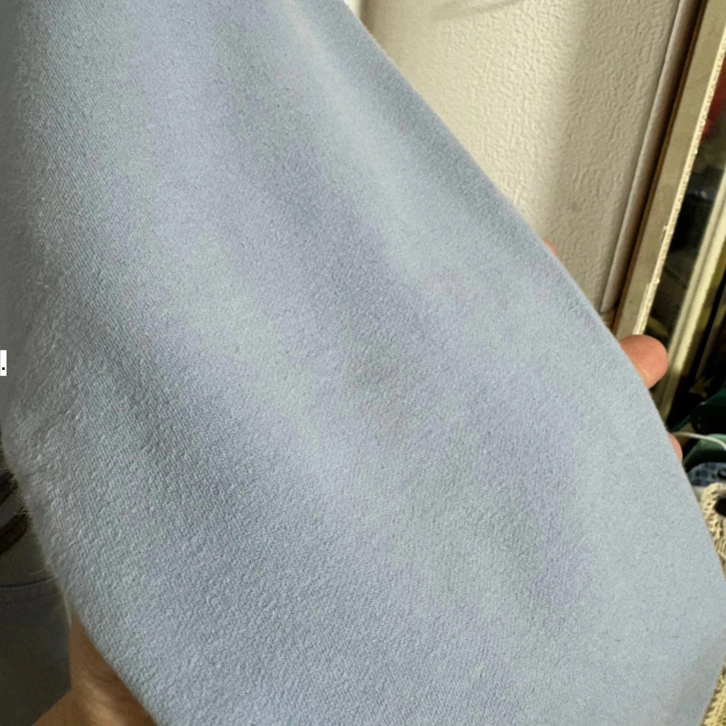 Vintage 00s Baby Blue Adidas Sweatshirt V Neck - Size 8