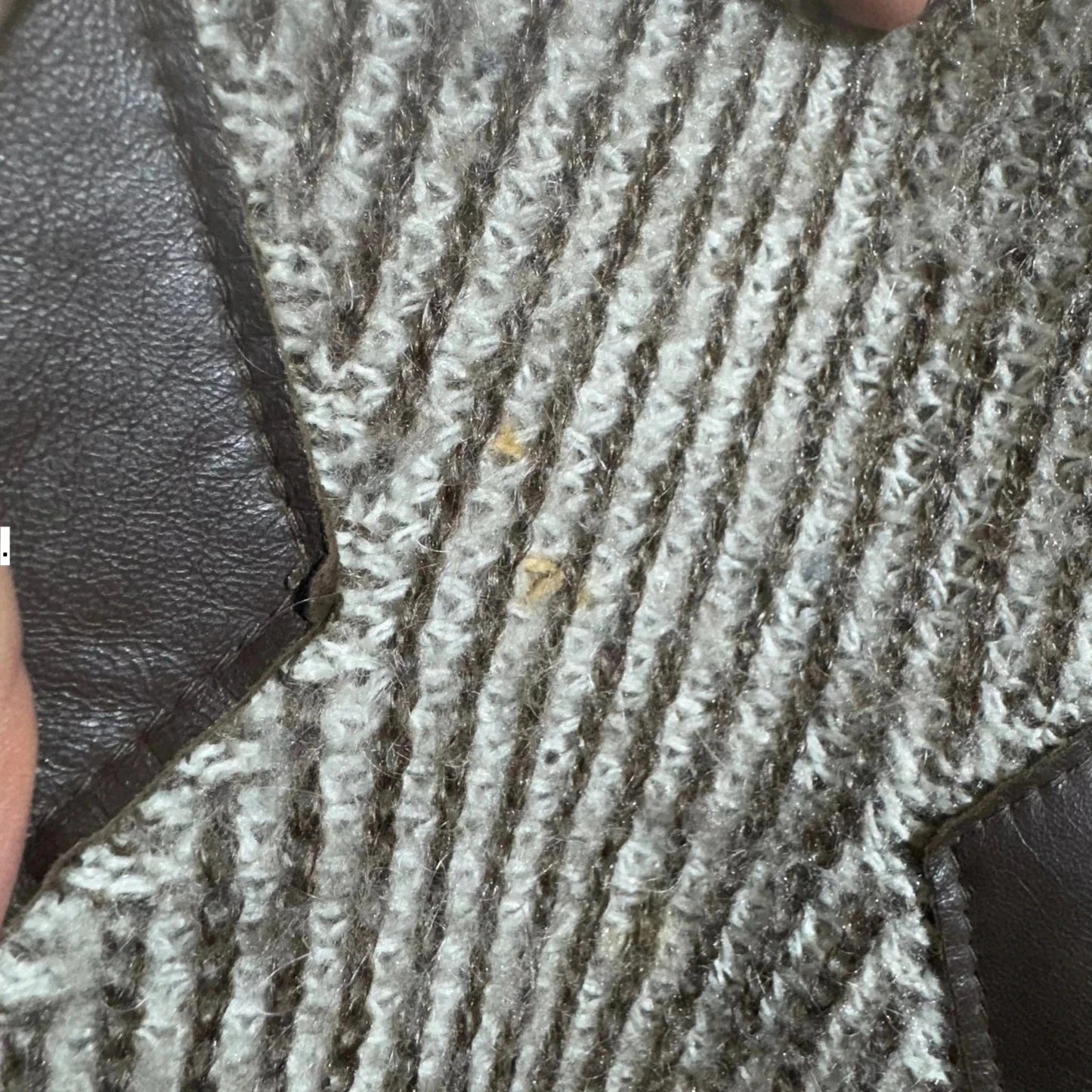 Vintage Brown Patterned St Michael Knitted Jumper - Small