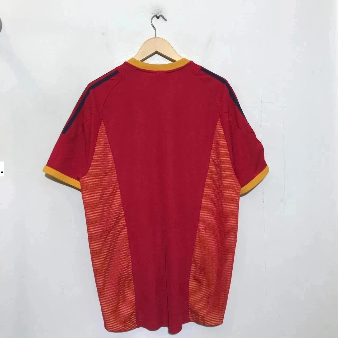 Vintage 2002 Spain Shirt Home Kit Adidas Red - Large