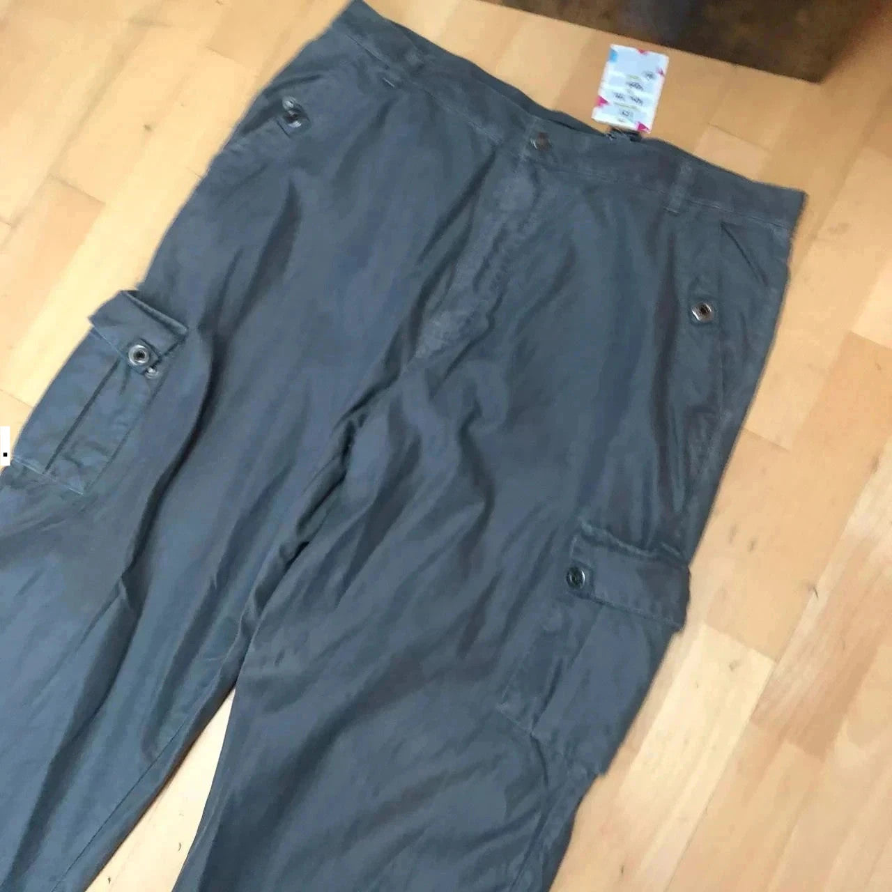 Vintage 00s Grey Baggy Cargo Trousers No Boundaries - 40W 32L