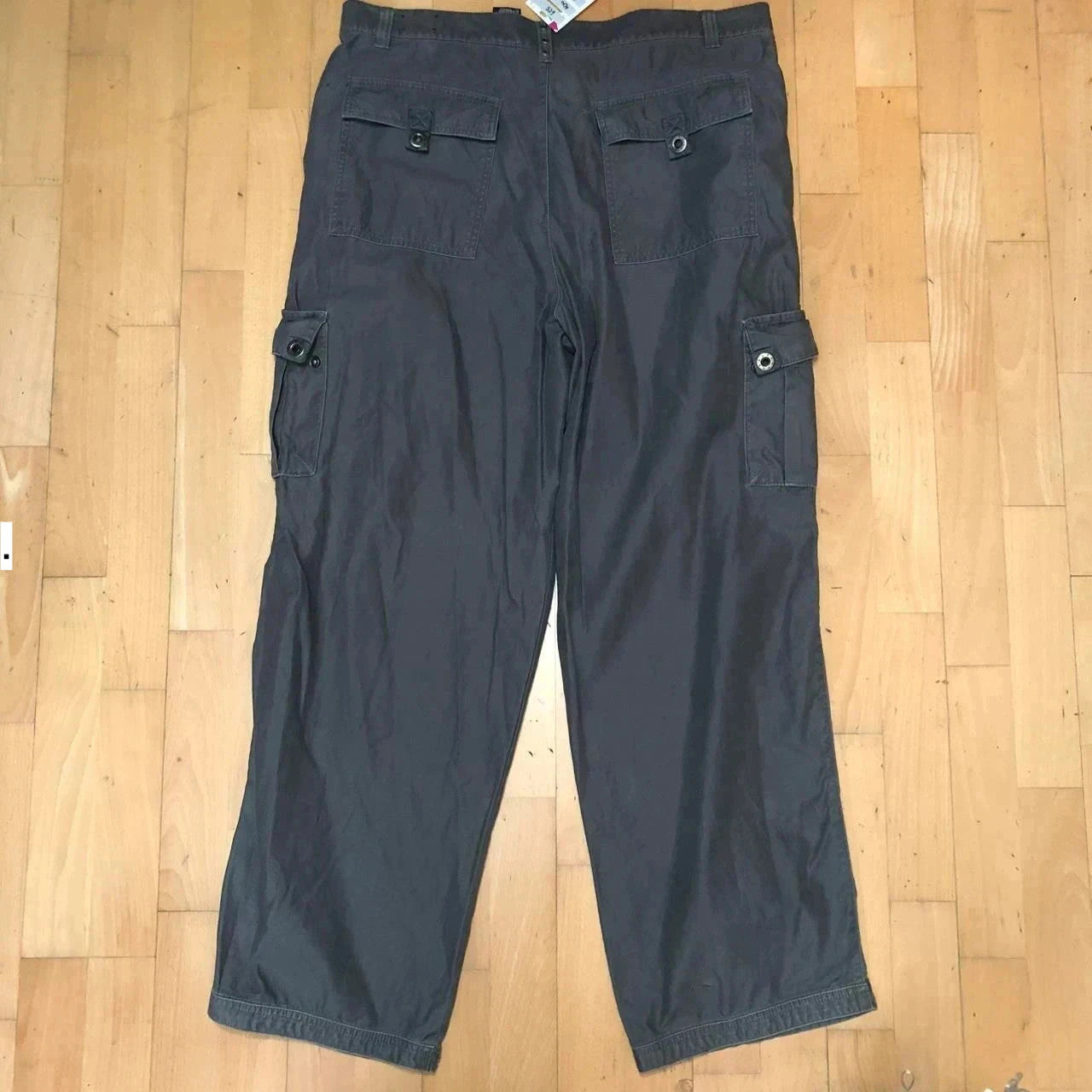 Vintage 00s Grey Baggy Cargo Trousers No Boundaries - 40W 32L