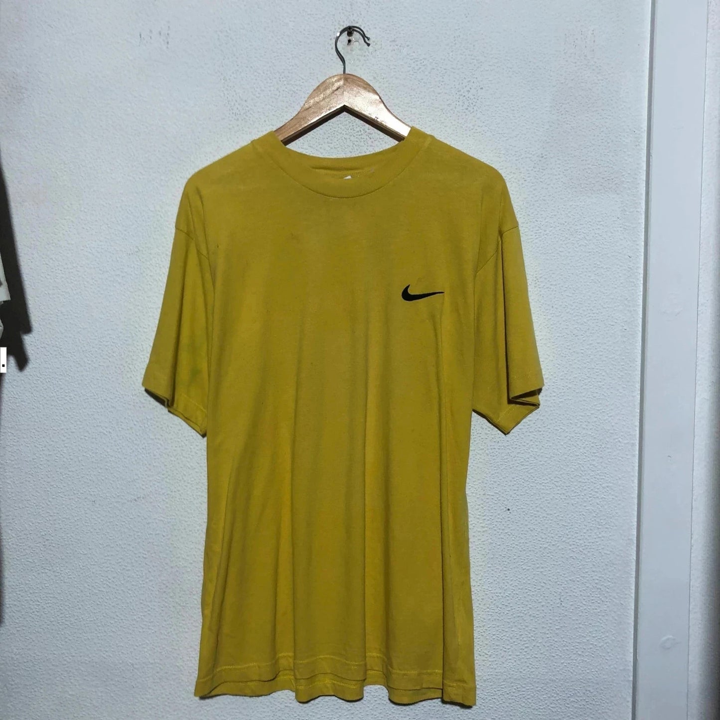 Vintage 90s Yellow Nike T Shirt - Medium