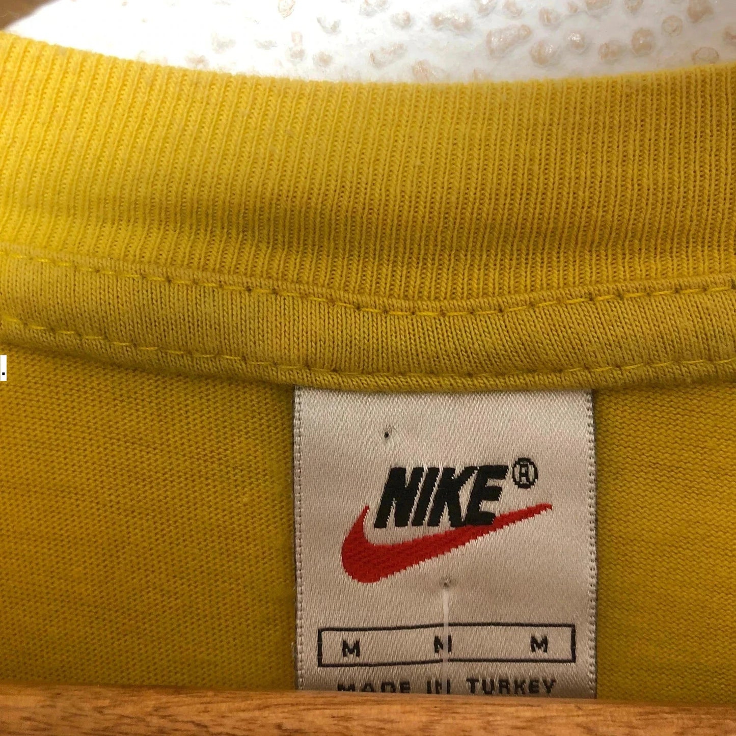 Vintage 90s Yellow Nike T Shirt - Medium