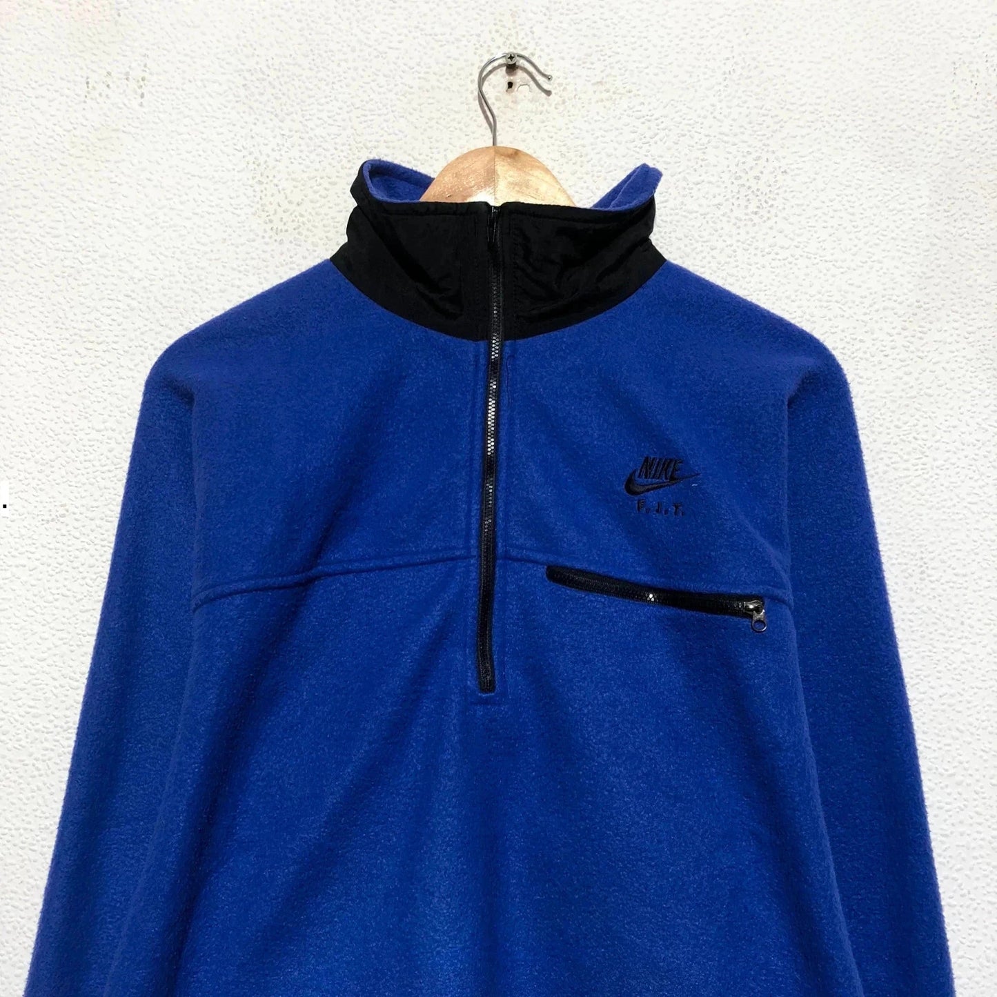 Vintage 90s Purple Nike 1/4 Zip Fleece Sweatshirt - Large