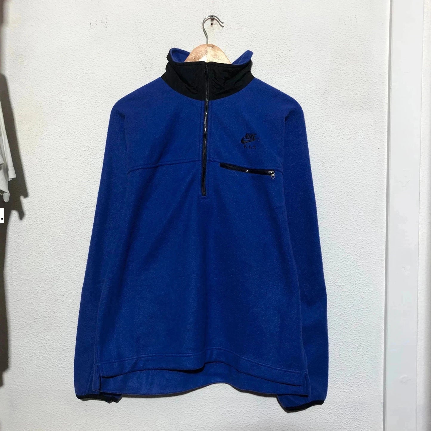 Vintage 90s Purple Nike 1/4 Zip Fleece Sweatshirt - Large