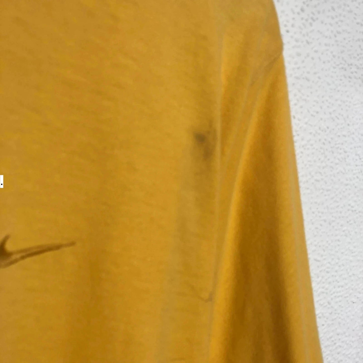 Vintage 90s Yellow Nike T Shirt Plain - Large
