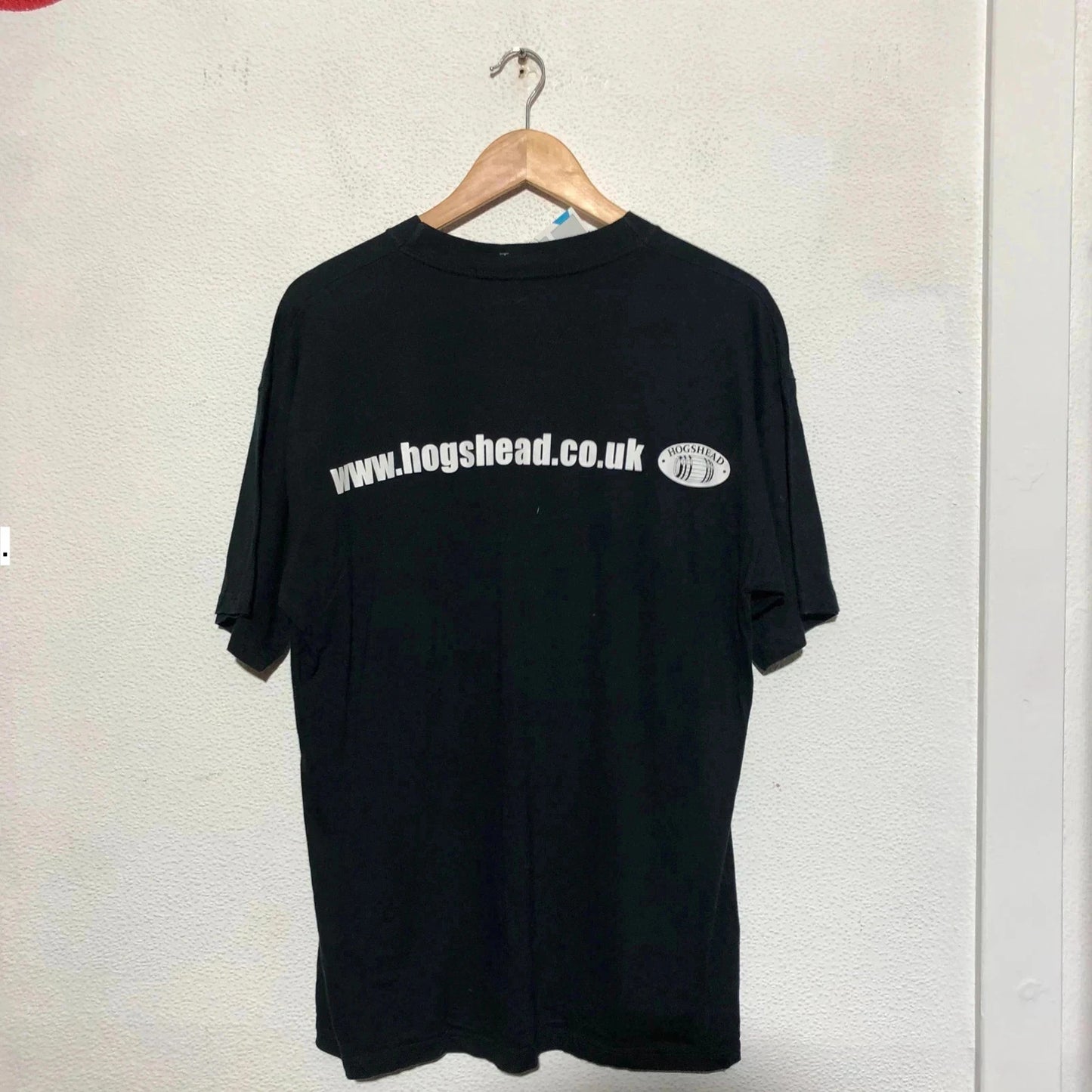 Vintage 90s Black Hogsheads Beer Graphic T Shirt - XXL