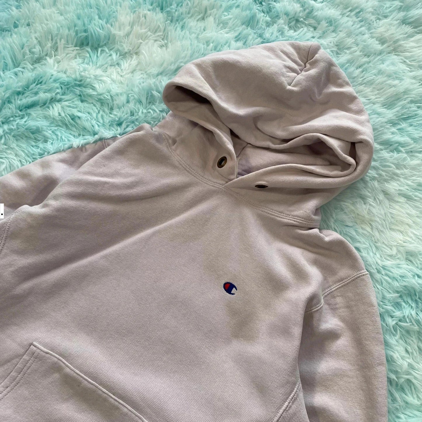 Light Pink Champion Hoodie Reverse Weave - Large