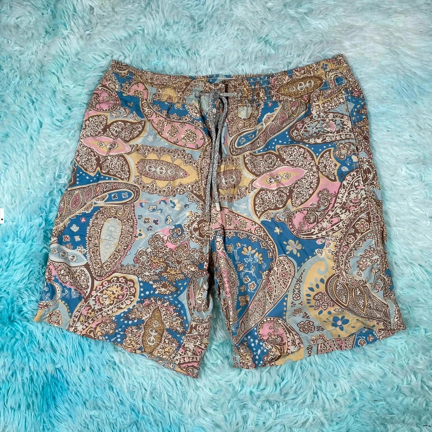 Paisley Patterned Vilebrequin Swim Shorts - Large