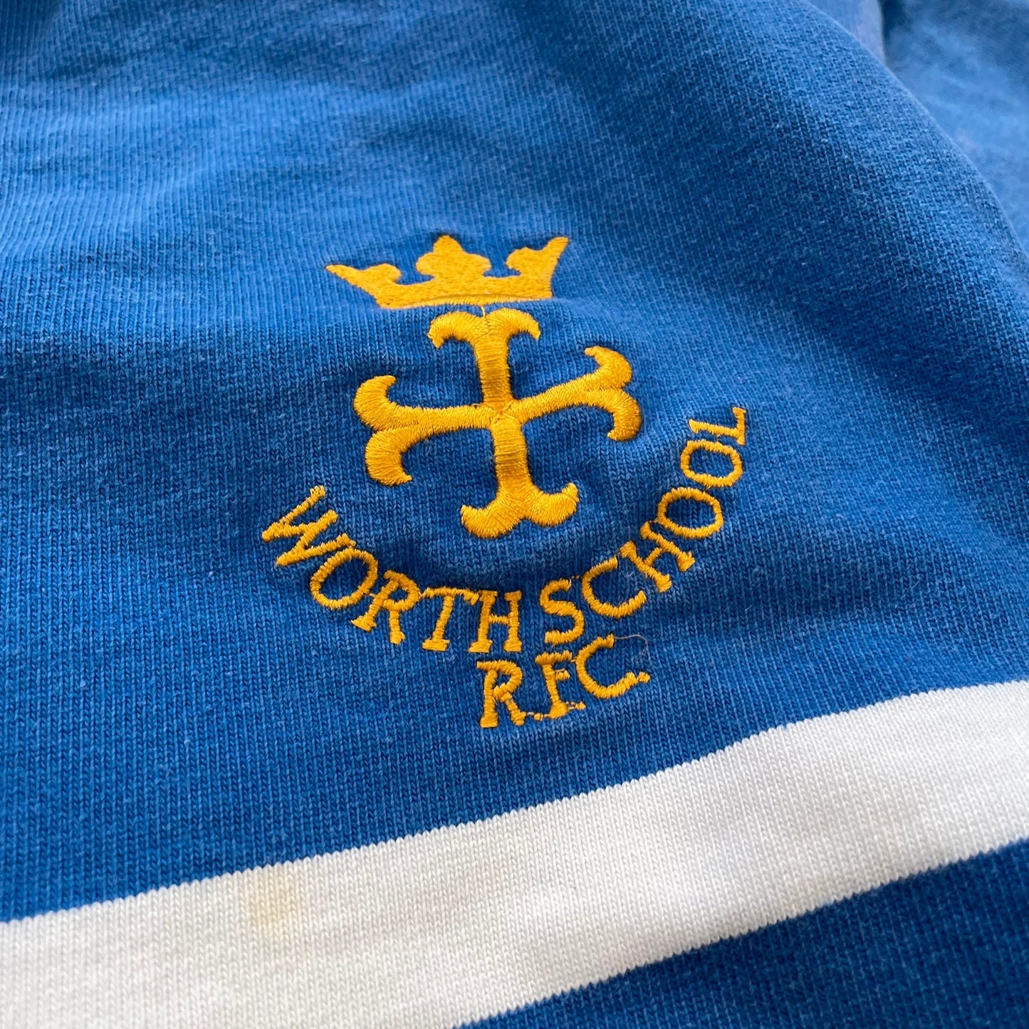 Vintage 90s Blue Worthschool Rugby Shirt - XL