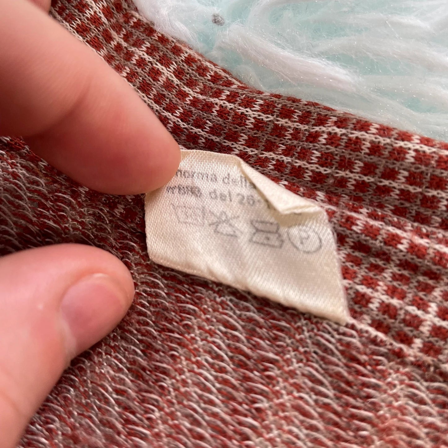 Vintage 1970s Brown Striped Polo Top Shirt - Medium