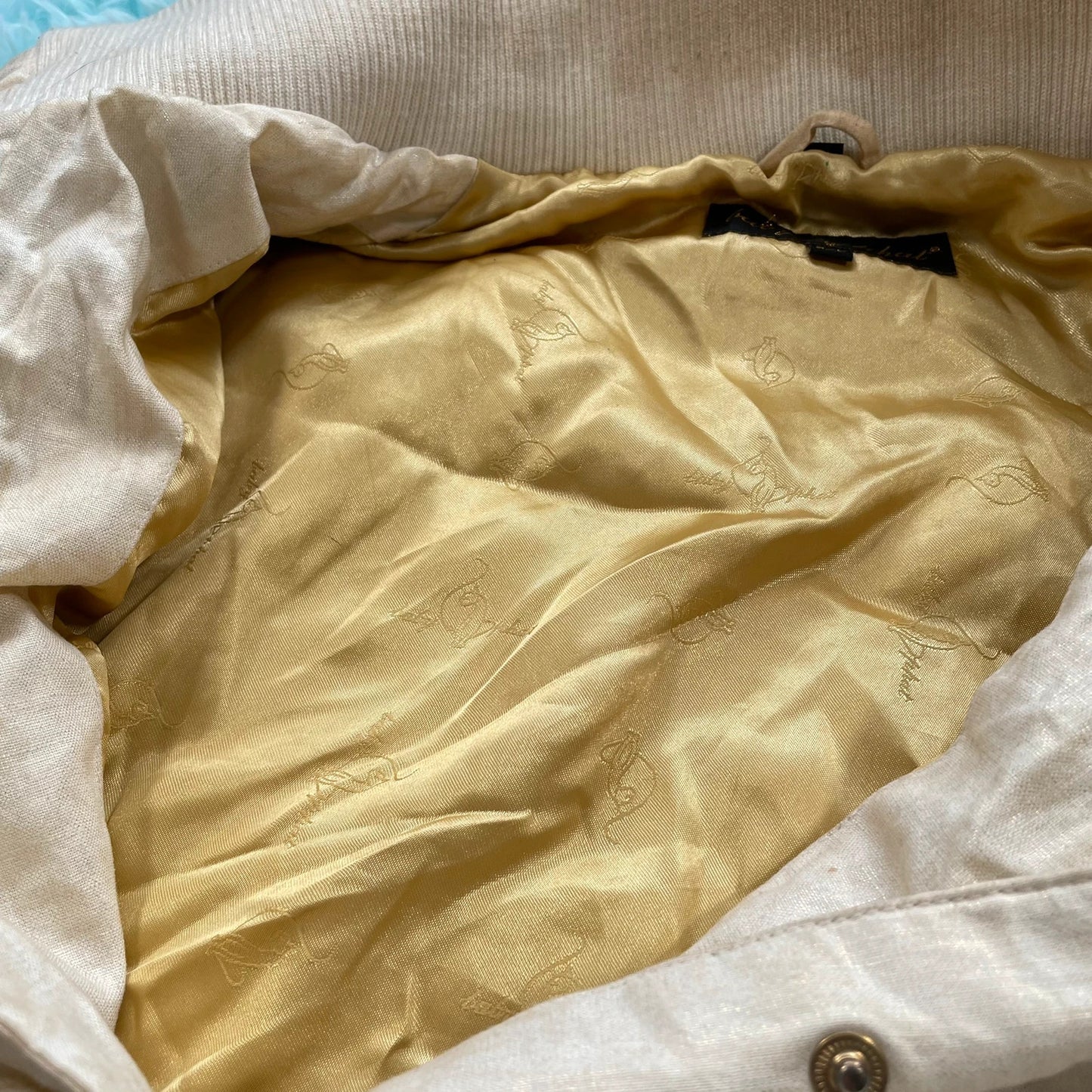 Vintage Y2K Cream Baby Phat Puffer Jacket Hip Hop - XXL
