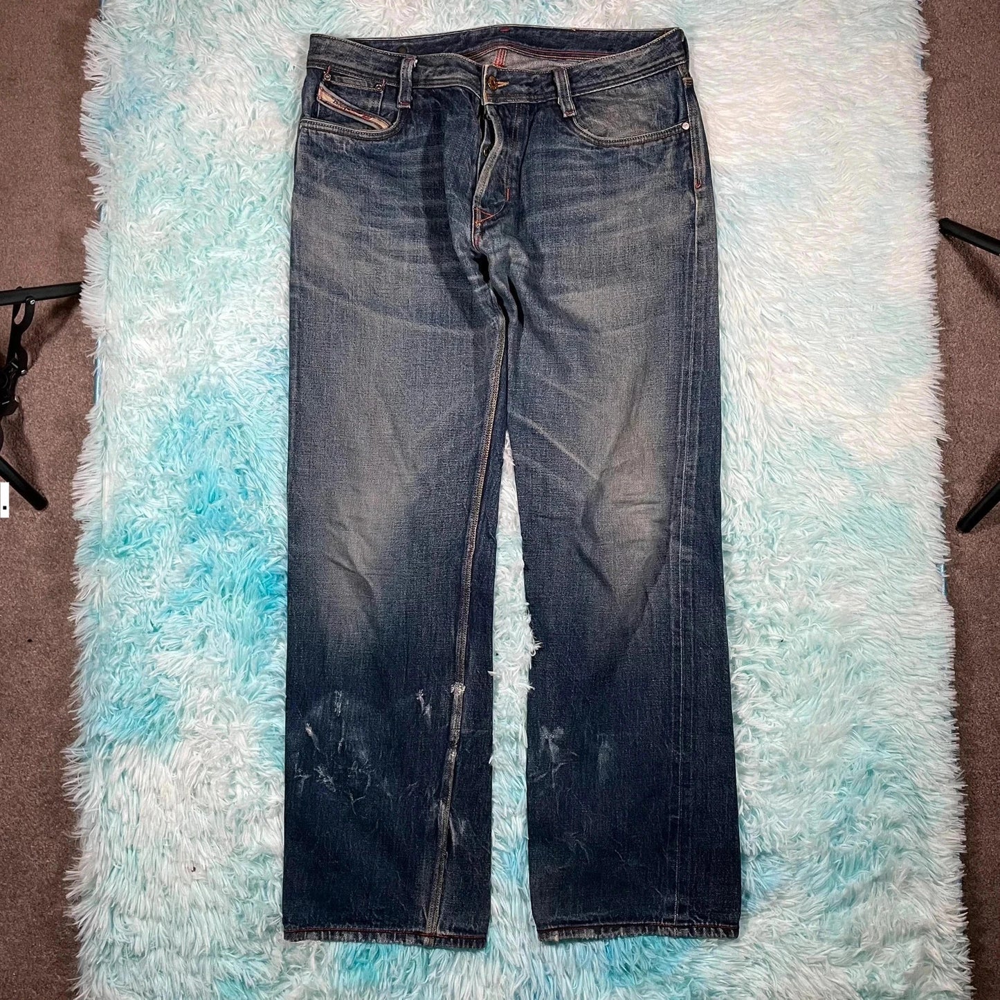 Vintage 00s Diesel Jeans Wide Straight Leg - 36W