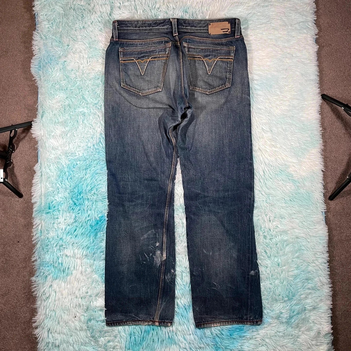 Vintage 00s Diesel Jeans Wide Straight Leg - 36W