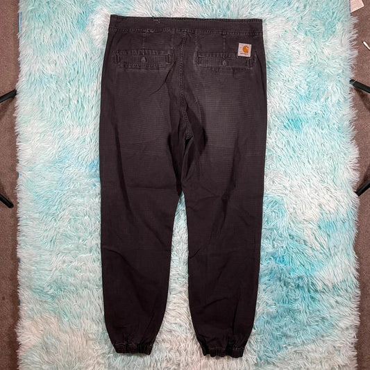 Black Carhartt WIP Ripstop Trousers - Large