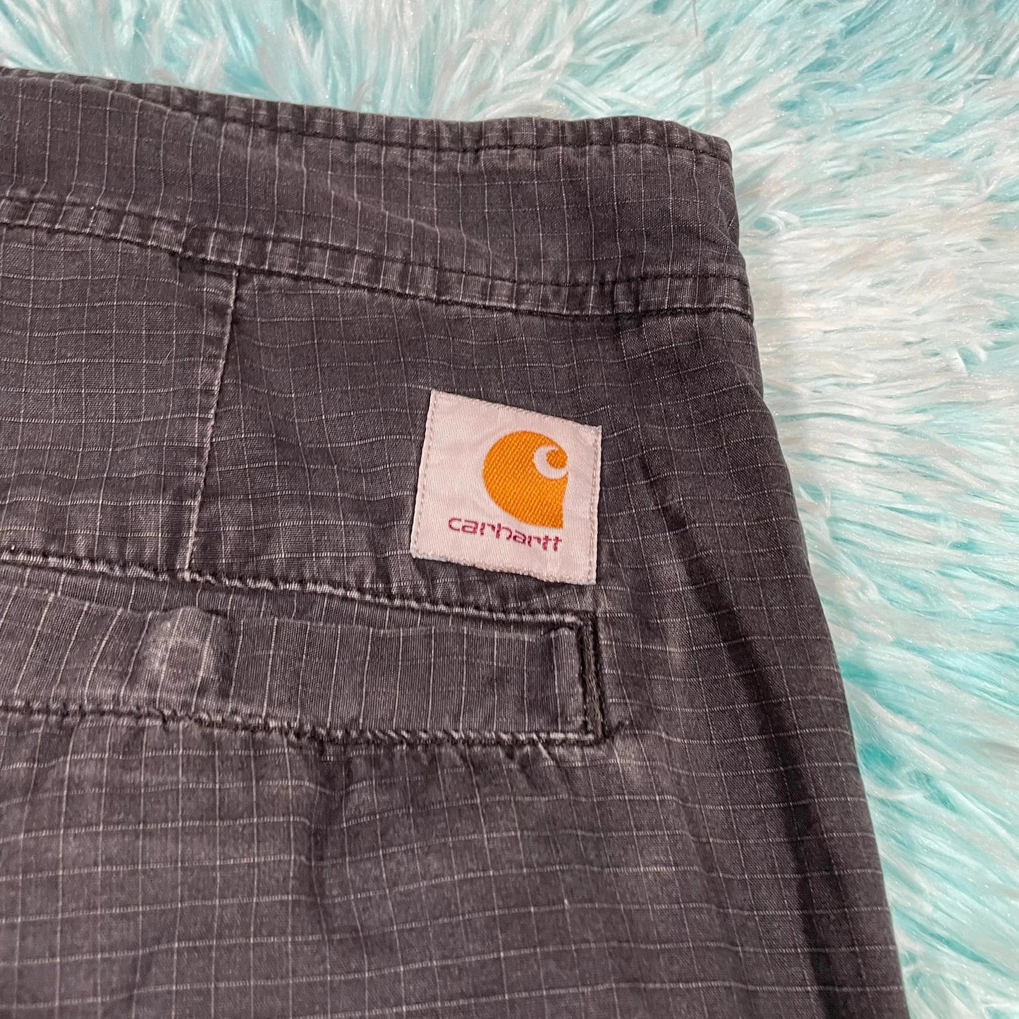 Black Carhartt WIP Ripstop Trousers - Large
