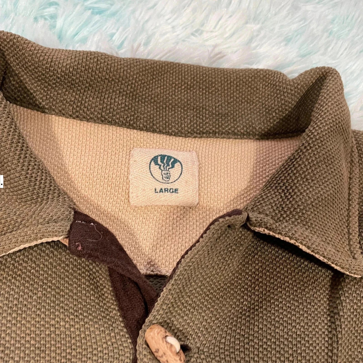 Vintage 00s Brown Fat Face 1/4 Zip Sweatshirt - Large