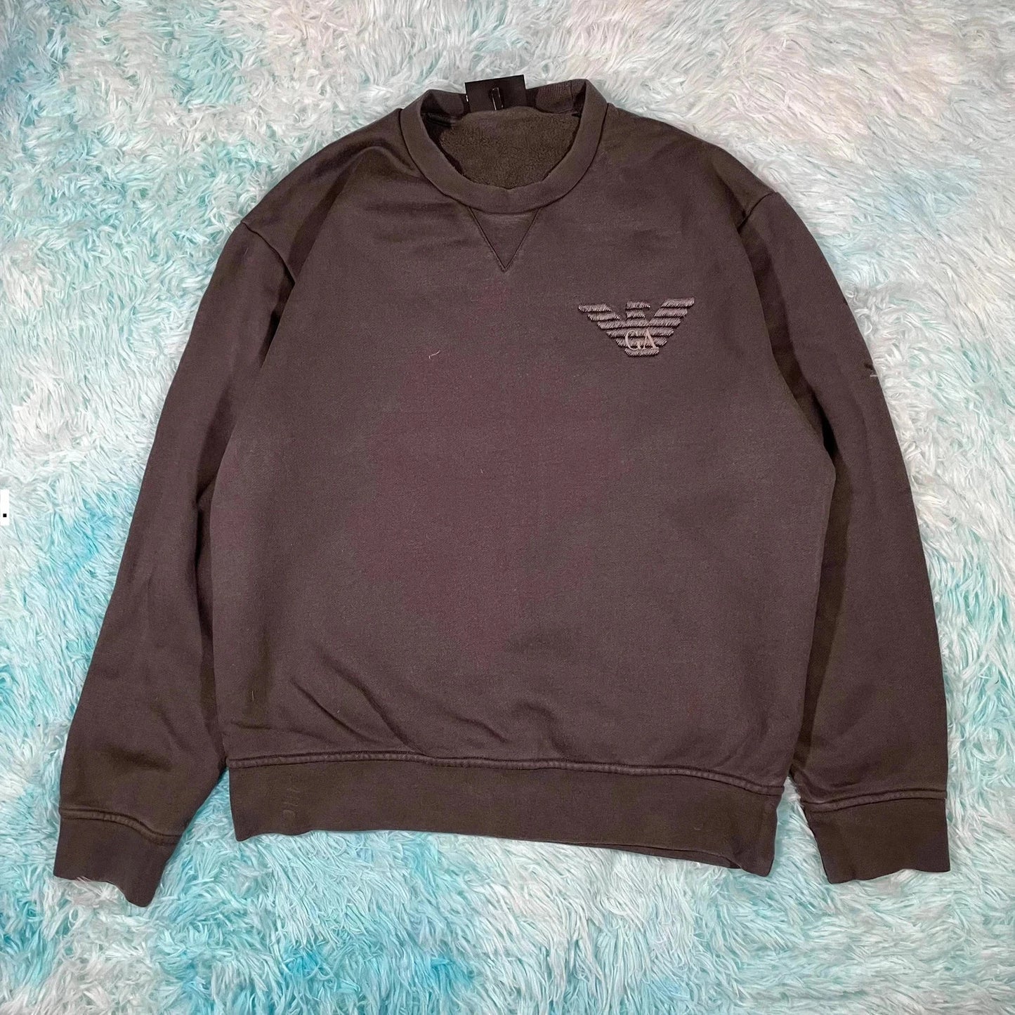Grey Giorgio Armani Sweatshirt - Medium